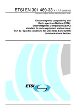 Die Norm ETSI EN 301489-33-V1.1.1 10.2.2009 Ansicht