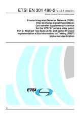 Die Norm ETSI EN 301490-2-V1.2.1 21.1.2002 Ansicht