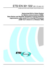 Die Norm ETSI EN 301502-V8.1.2 17.7.2001 Ansicht