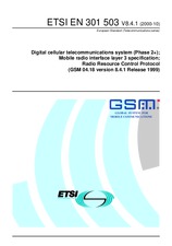Die Norm ETSI EN 301503-V8.4.1 17.10.2000 Ansicht