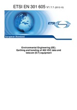 Die Norm ETSI EN 301605-V1.1.1 25.10.2013 Ansicht