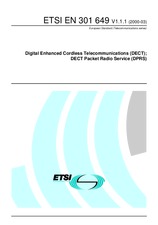 Die Norm ETSI EN 301649-V1.1.1 2.3.2000 Ansicht