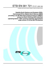 Die Norm ETSI EN 301721-V1.2.1 25.6.2001 Ansicht