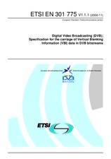 Die Norm ETSI EN 301775-V1.1.1 27.11.2000 Ansicht