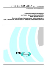 Die Norm ETSI EN 301783-1-V1.1.1 18.9.2000 Ansicht