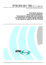 Die Norm ETSI EN 301785-V1.1.1 18.4.2001 Ansicht