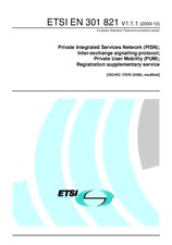 Die Norm ETSI EN 301821-V1.1.1 23.10.2000 Ansicht