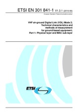 Die Norm ETSI EN 301841-1-V1.3.1 11.6.2010 Ansicht