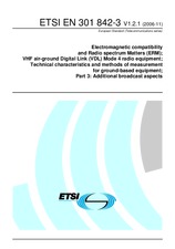 Die Norm ETSI EN 301842-3-V1.2.1 28.11.2006 Ansicht