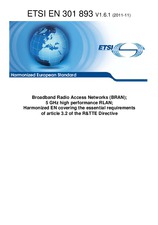 Die Norm ETSI EN 301893-V1.6.1 14.11.2011 Ansicht