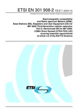 Die Norm ETSI EN 301908-2-V2.2.1 22.10.2003 Ansicht