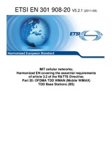 Die Norm ETSI EN 301908-20-V5.2.1 15.9.2011 Ansicht