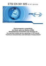 Die Norm ETSI EN 301925-V1.4.1 23.5.2013 Ansicht