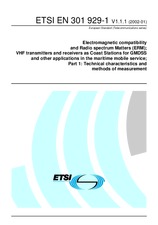 Die Norm ETSI EN 301929-1-V1.1.1 16.1.2002 Ansicht