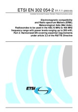 Ansicht ETSI EN 302054-2-V1.1.1 24.3.2003