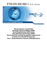 Die Norm ETSI EN 302065-1-V1.3.1 15.4.2014 Ansicht