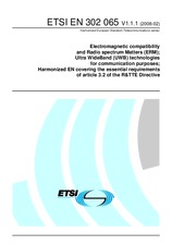 Die Norm ETSI EN 302065-V1.1.1 19.2.2008 Ansicht