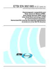 Die Norm ETSI EN 302065-V1.2.1 28.10.2010 Ansicht