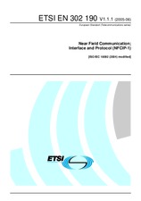 Die Norm ETSI EN 302190-V1.1.1 21.6.2005 Ansicht