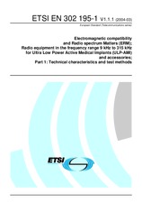 Die Norm ETSI EN 302195-1-V1.1.1 18.3.2004 Ansicht