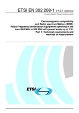 Die Norm ETSI EN 302208-1-V1.2.1 1.4.2008 Ansicht