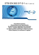 Die Norm ETSI EN 302217-2-1-V2.1.1 12.12.2014 Ansicht