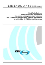 Die Norm ETSI EN 302217-4-2-V1.1.3 17.12.2004 Ansicht