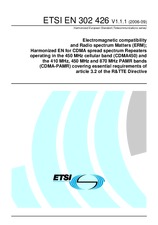 Die Norm ETSI EN 302426-V1.1.1 11.9.2006 Ansicht
