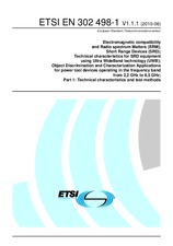 Die Norm ETSI EN 302498-1-V1.1.1 16.6.2010 Ansicht