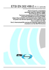 Die Norm ETSI EN 302498-2-V1.1.1 16.6.2010 Ansicht