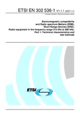 Die Norm ETSI EN 302536-1-V1.1.1 6.11.2007 Ansicht