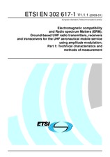 Die Norm ETSI EN 302617-1-V1.1.1 20.1.2009 Ansicht