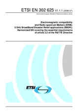 Die Norm ETSI EN 302625-V1.1.1 29.7.2009 Ansicht