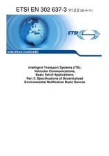 Die Norm ETSI EN 302637-3-V1.2.2 28.11.2014 Ansicht