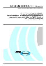 Die Norm ETSI EN 303035-1-V1.2.1 20.12.2001 Ansicht