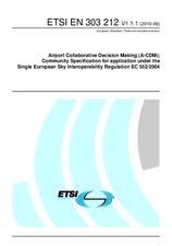 Die Norm ETSI EN 303212-V1.1.1 1.6.2010 Ansicht