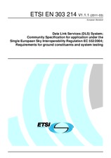 Die Norm ETSI EN 303214-V1.1.1 25.3.2011 Ansicht