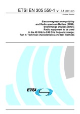 Die Norm ETSI EN 305550-1-V1.1.1 7.7.2011 Ansicht