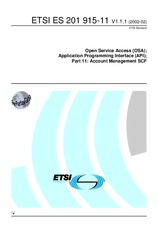 Die Norm ETSI ES 201915-11-V1.1.1 19.2.2002 Ansicht