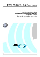 Die Norm ETSI ES 202915-4-2-V1.1.1 21.1.2003 Ansicht