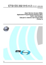 Die Norm ETSI ES 202915-4-2-V1.2.1 5.8.2003 Ansicht