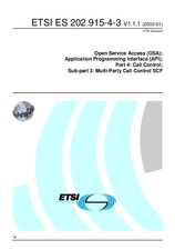 Die Norm ETSI ES 202915-4-3-V1.1.1 21.1.2003 Ansicht