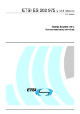 Die Norm ETSI ES 202975-V1.2.1 2.10.2009 Ansicht