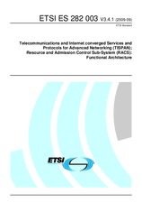 Die Norm ETSI ES 282003-V3.4.1 21.9.2009 Ansicht