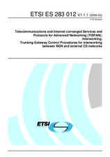 Die Norm ETSI ES 283012-V1.1.1 30.5.2006 Ansicht