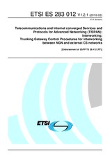 Die Norm ETSI ES 283012-V1.2.1 30.3.2010 Ansicht