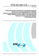 Die Norm ETSI ES 283018-V1.1.1 13.6.2006 Ansicht