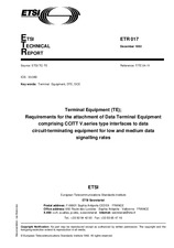 Die Norm ETSI ETR 017-ed.1 1.12.1992 Ansicht