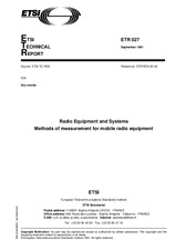 Die Norm ETSI ETR 027-ed.1 30.9.1991 Ansicht