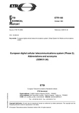 Die Norm ETSI ETR 100-ed.1 30.10.1993 Ansicht